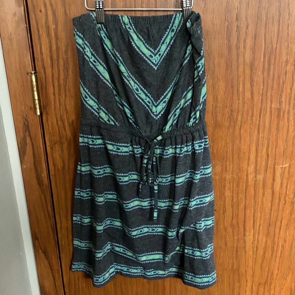 Mossimo Supply Co Blue Strapless Sundress Casual